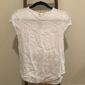 H&M - White Short Sleeve Top